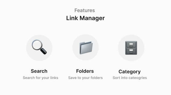 Notion Link Manager Template features