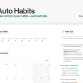 Auto Habits Notion Template