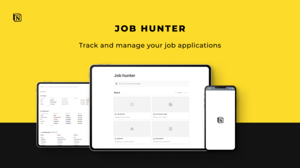 Notion Job hunter Template