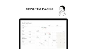 Notion Template – Simple Task Planner