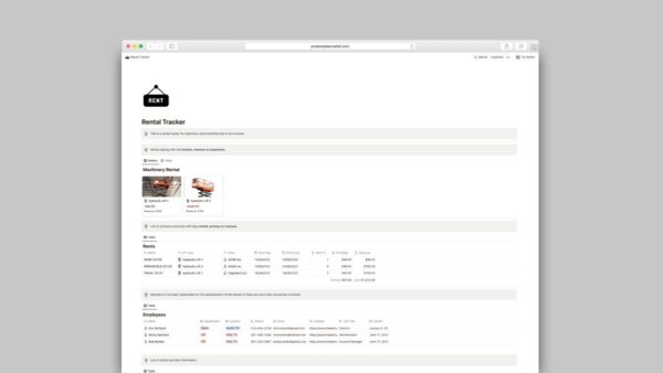 Rental Tracker