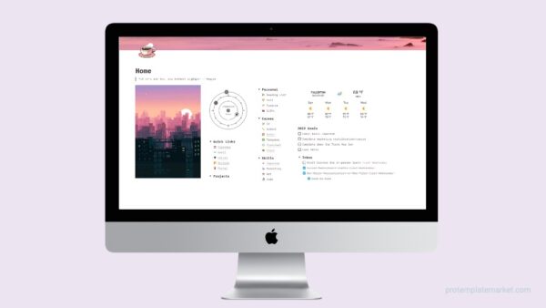 WIP homepage for Notion